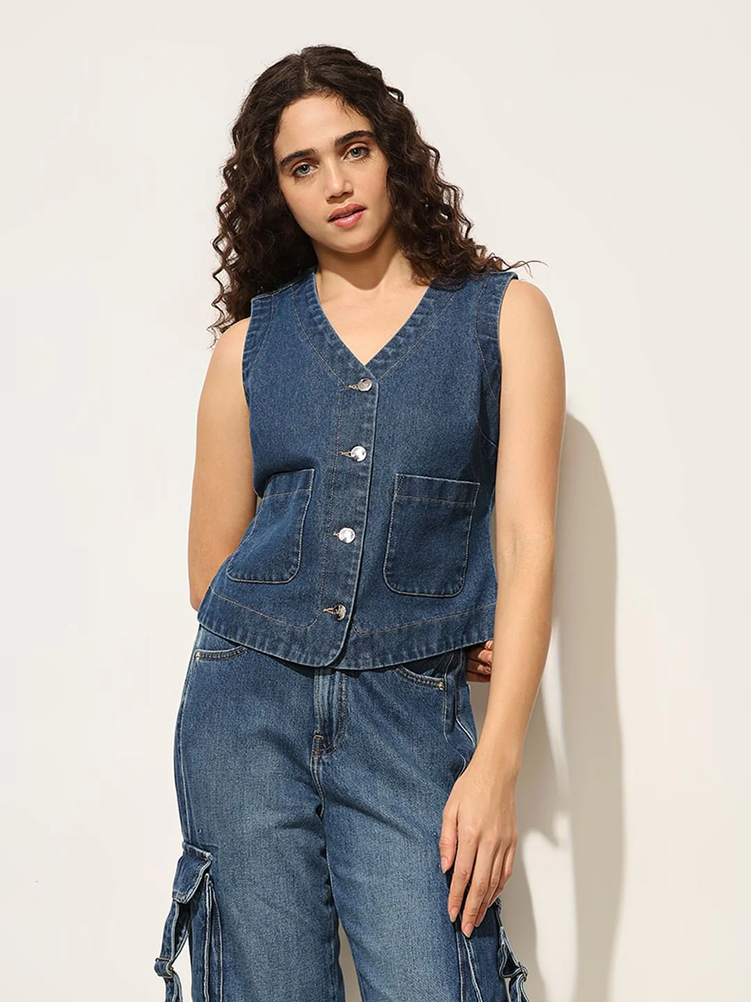 Blue Denim Vest - Image 3