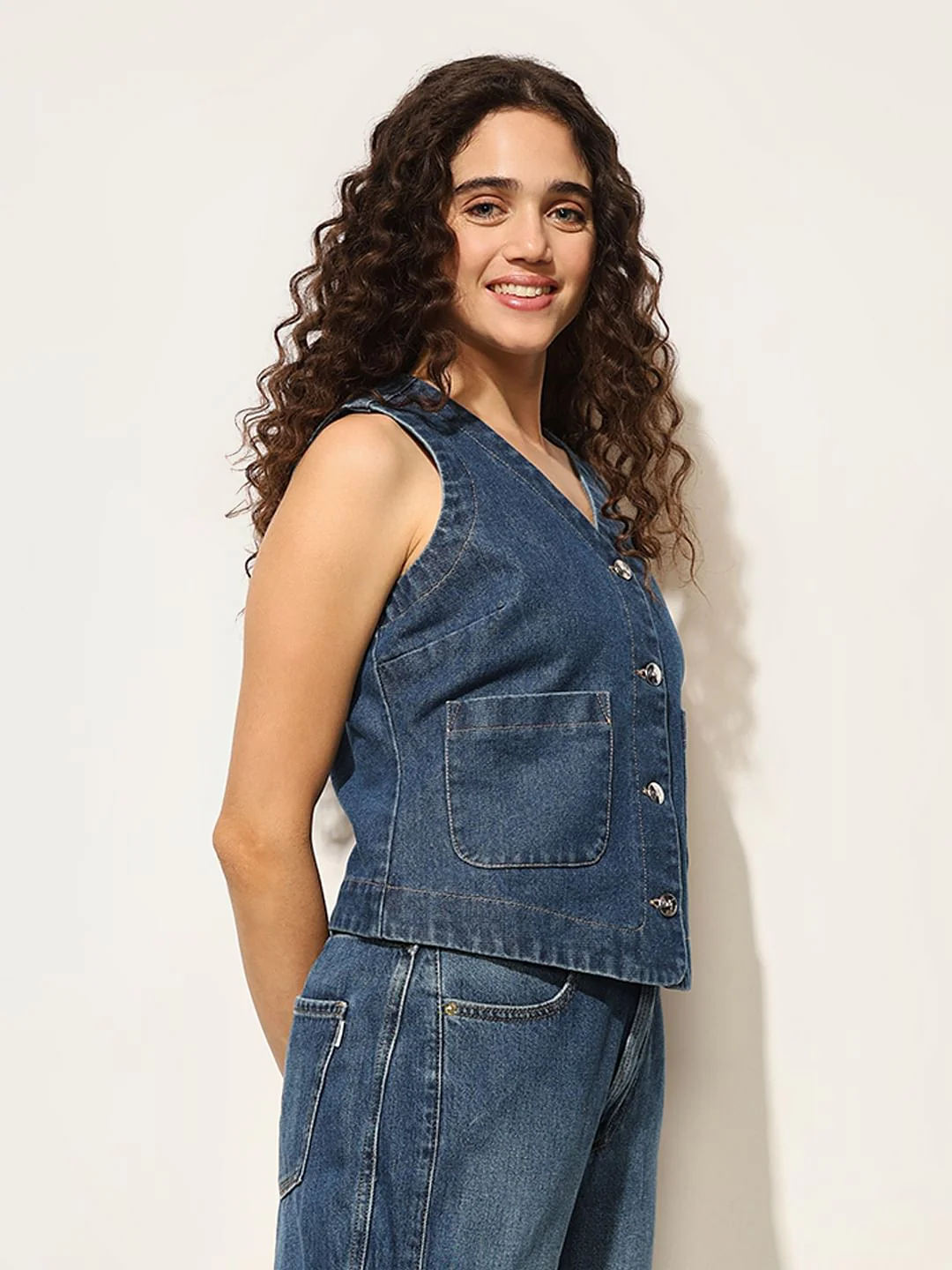 Blue Denim Vest - Image 5