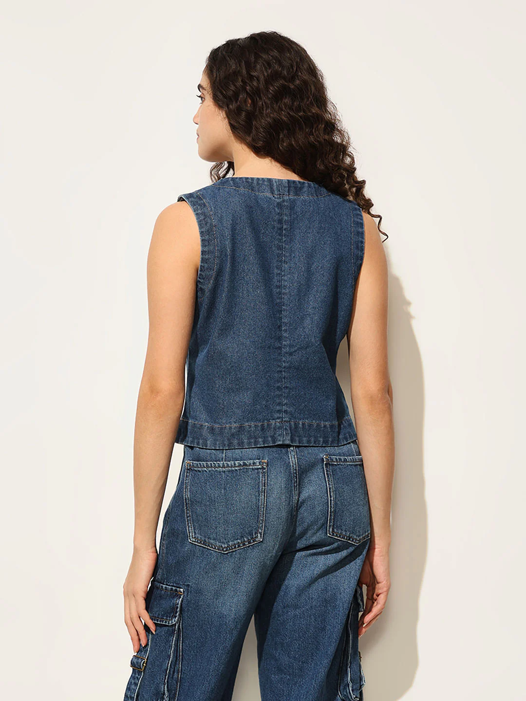 Blue Denim Vest - Image 6