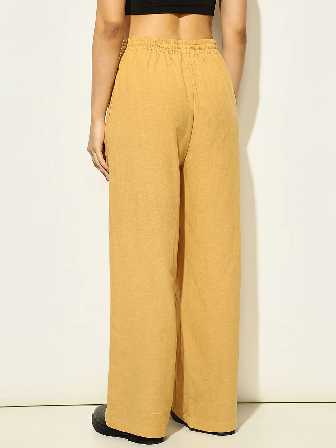 Mustard High Rise Co-Ord Set Pants - Image 5