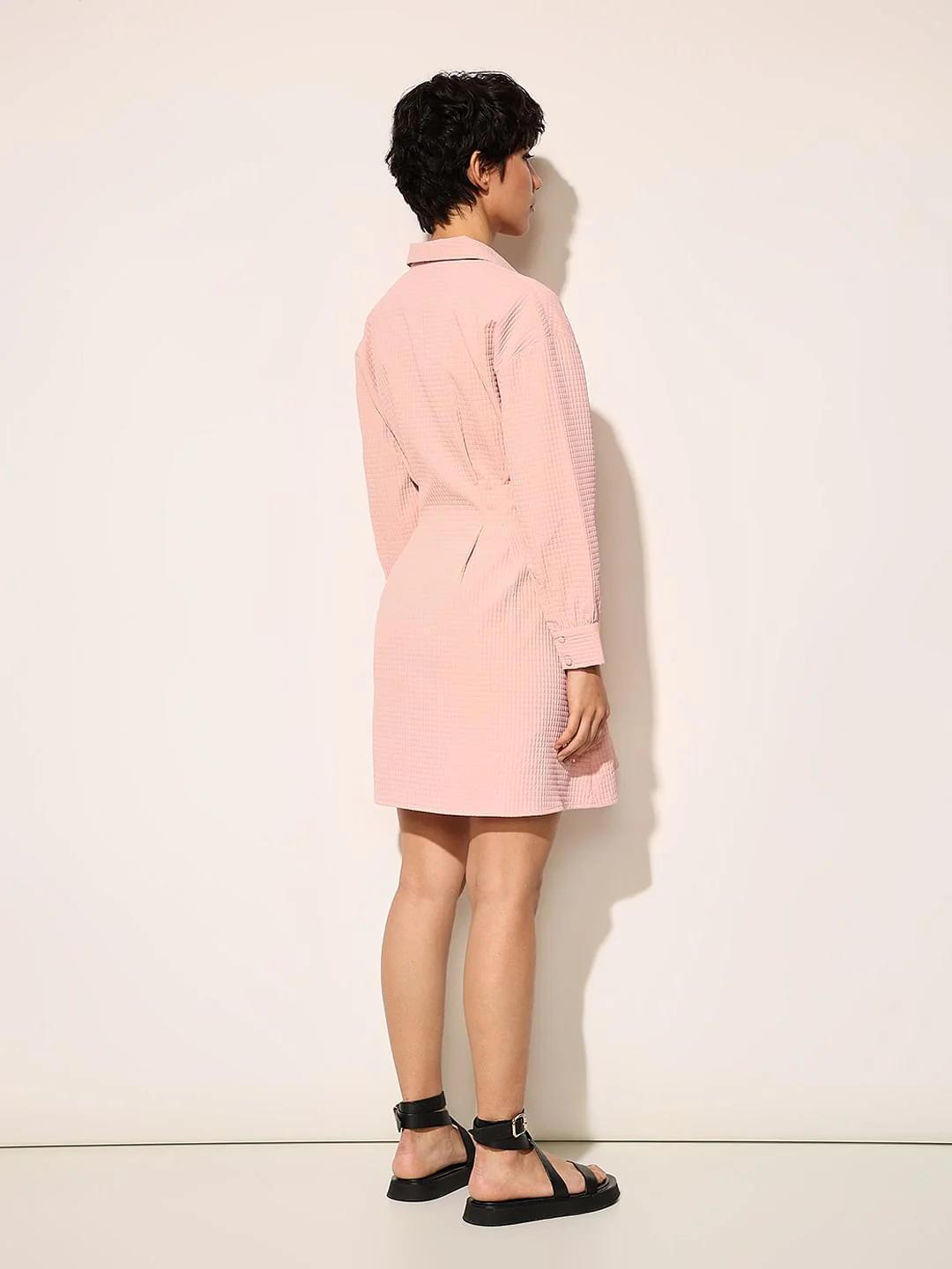 Pink Shirt Dress - Image 6