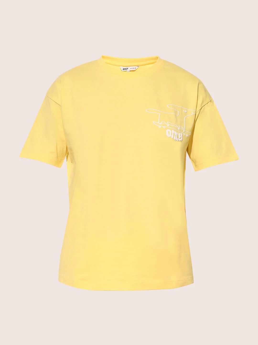 Yellow Printed Cotton T-Shirt - Image 8