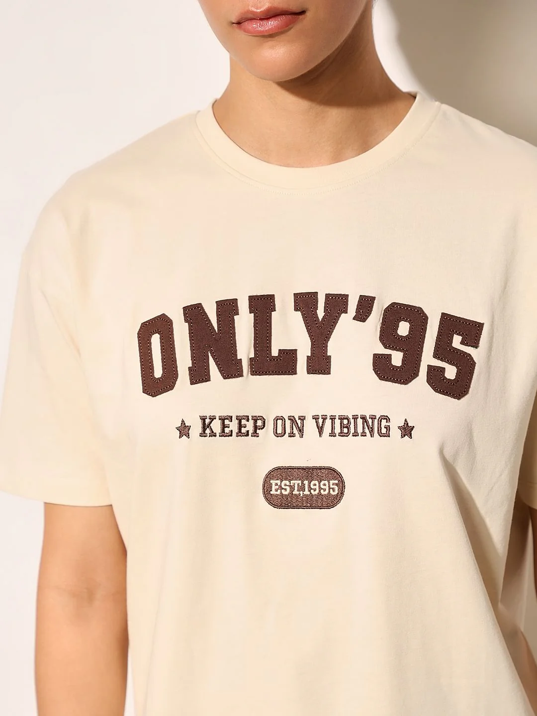 White Printed Cotton T-Shirt - Image 4