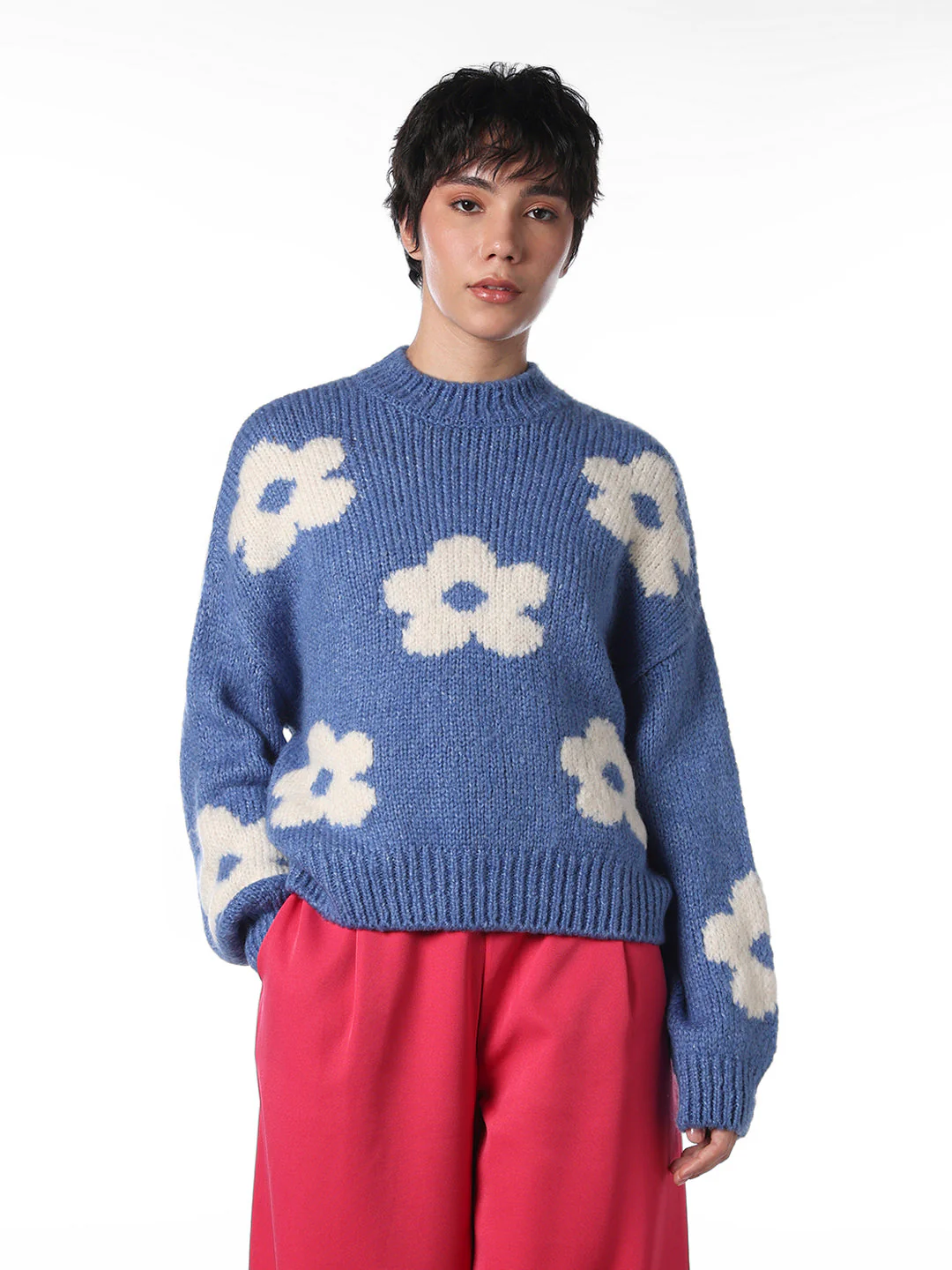 Blue Floral Pullover - Image 3