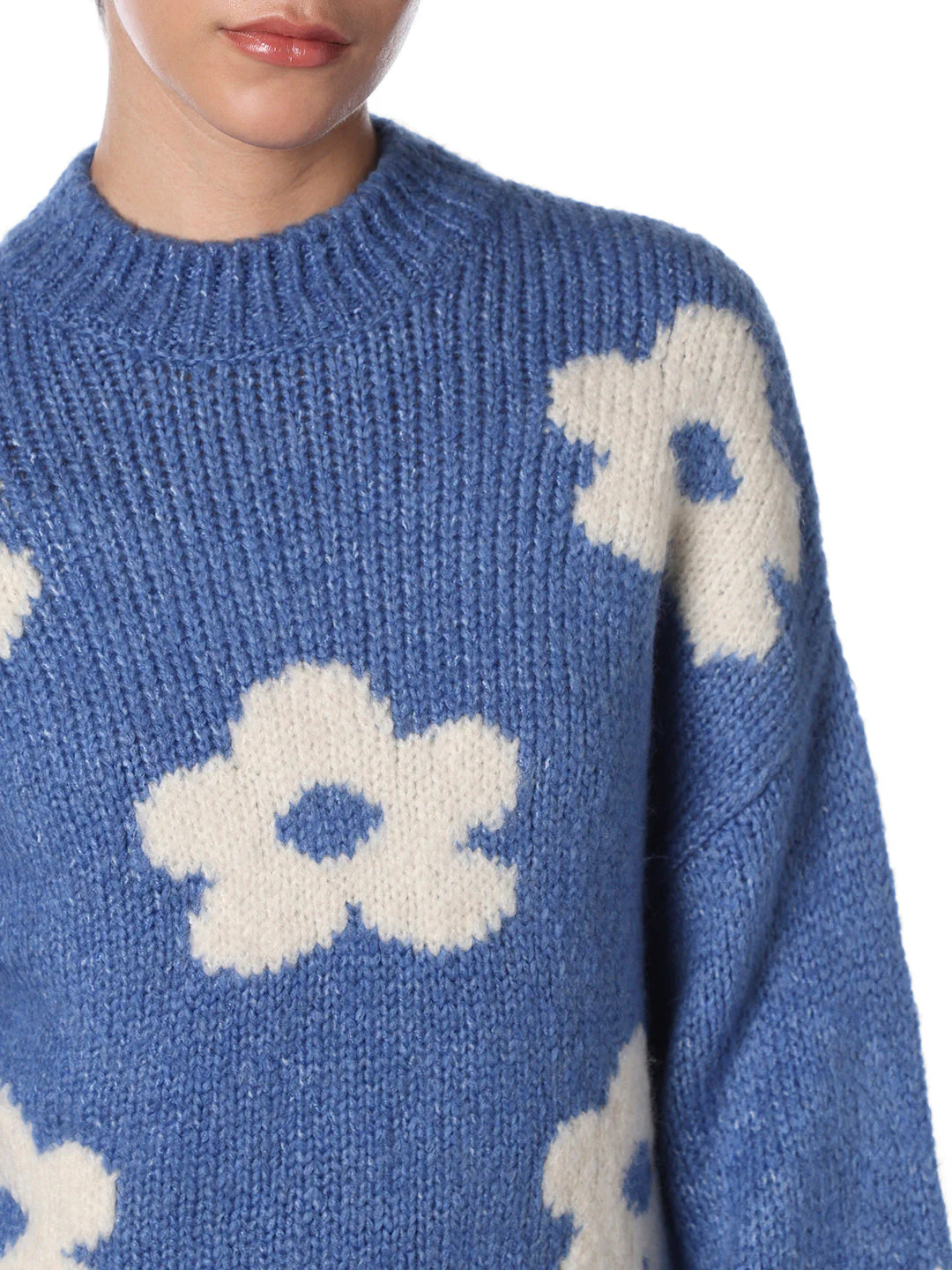 Blue Floral Pullover - Image 4