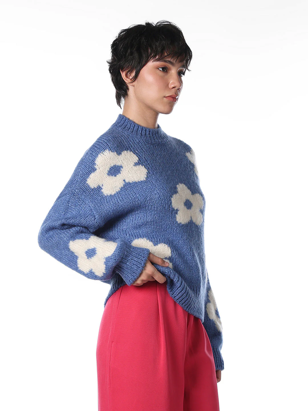 Blue Floral Pullover - Image 5