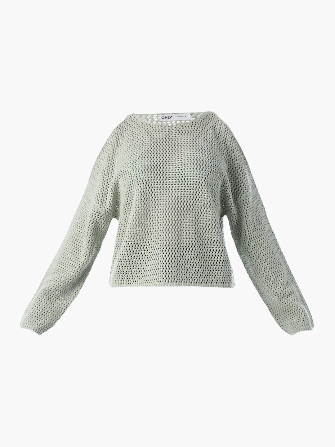 Green Cold Shoulder O-Neck Pullover - Image 7