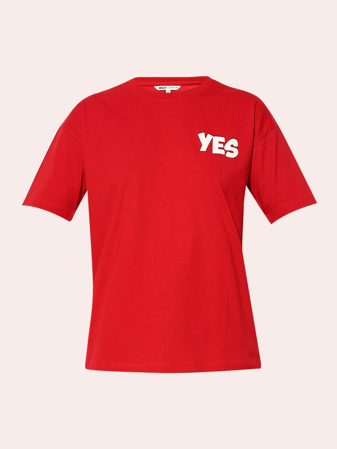 Red Printed Cotton T-Shirt - Image 8