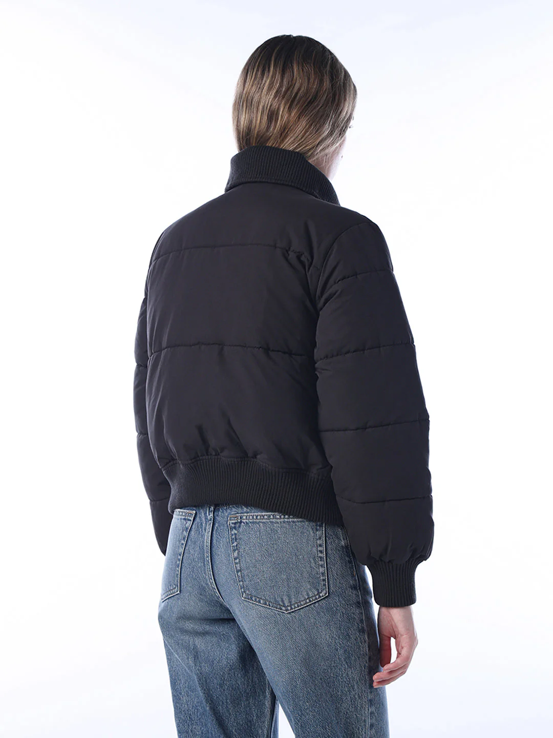 High Neck Short Puffer Jacket - Image 6