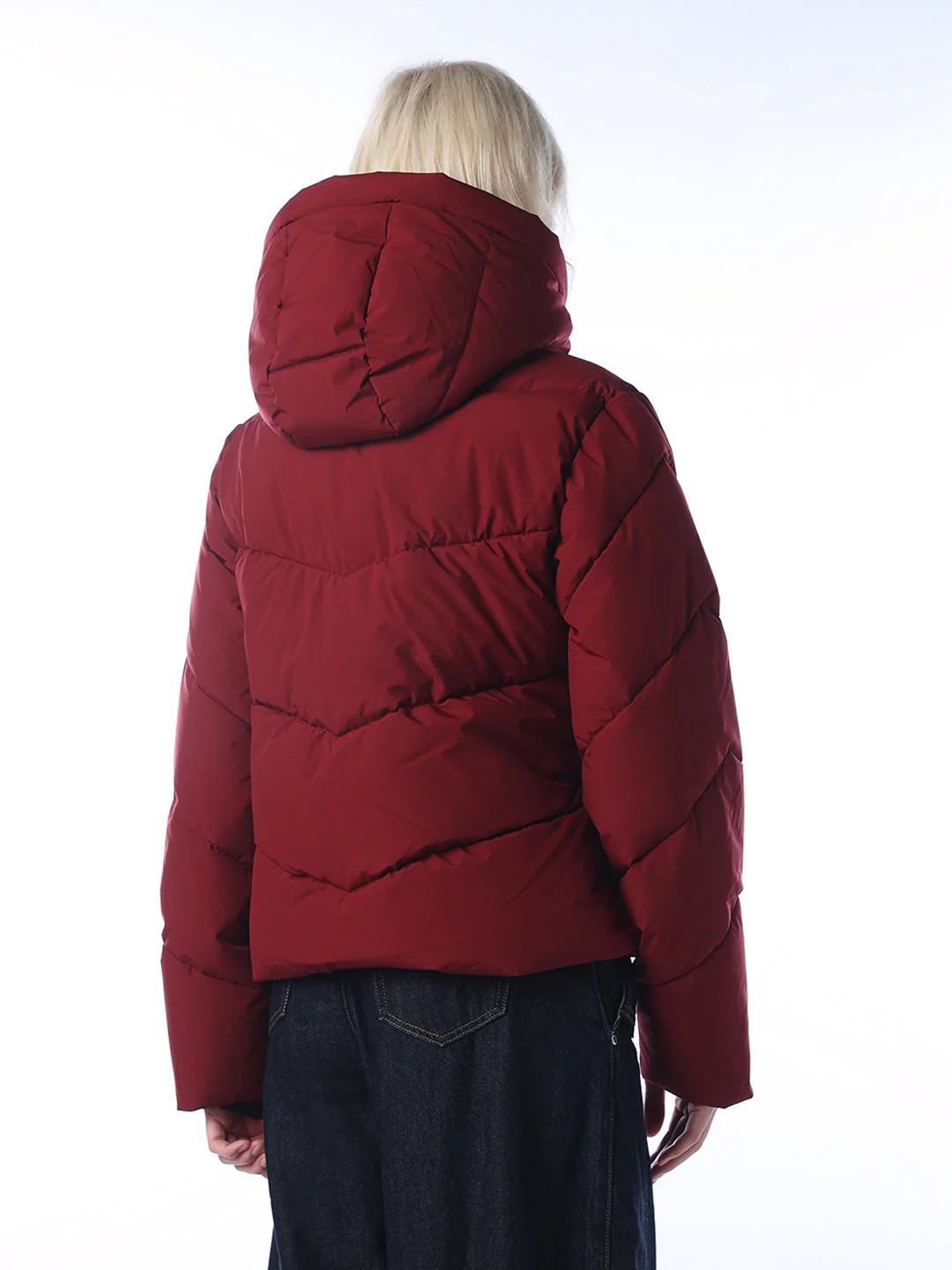 High Neck Hooded Puffer Jacket - Image 7