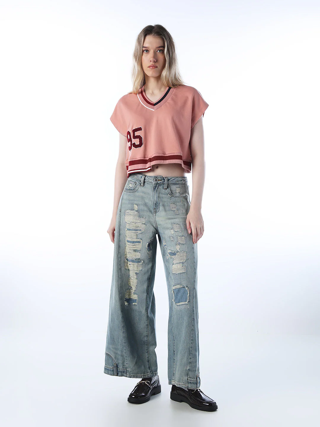Varsity Cropped Sweatshirt - Image 2