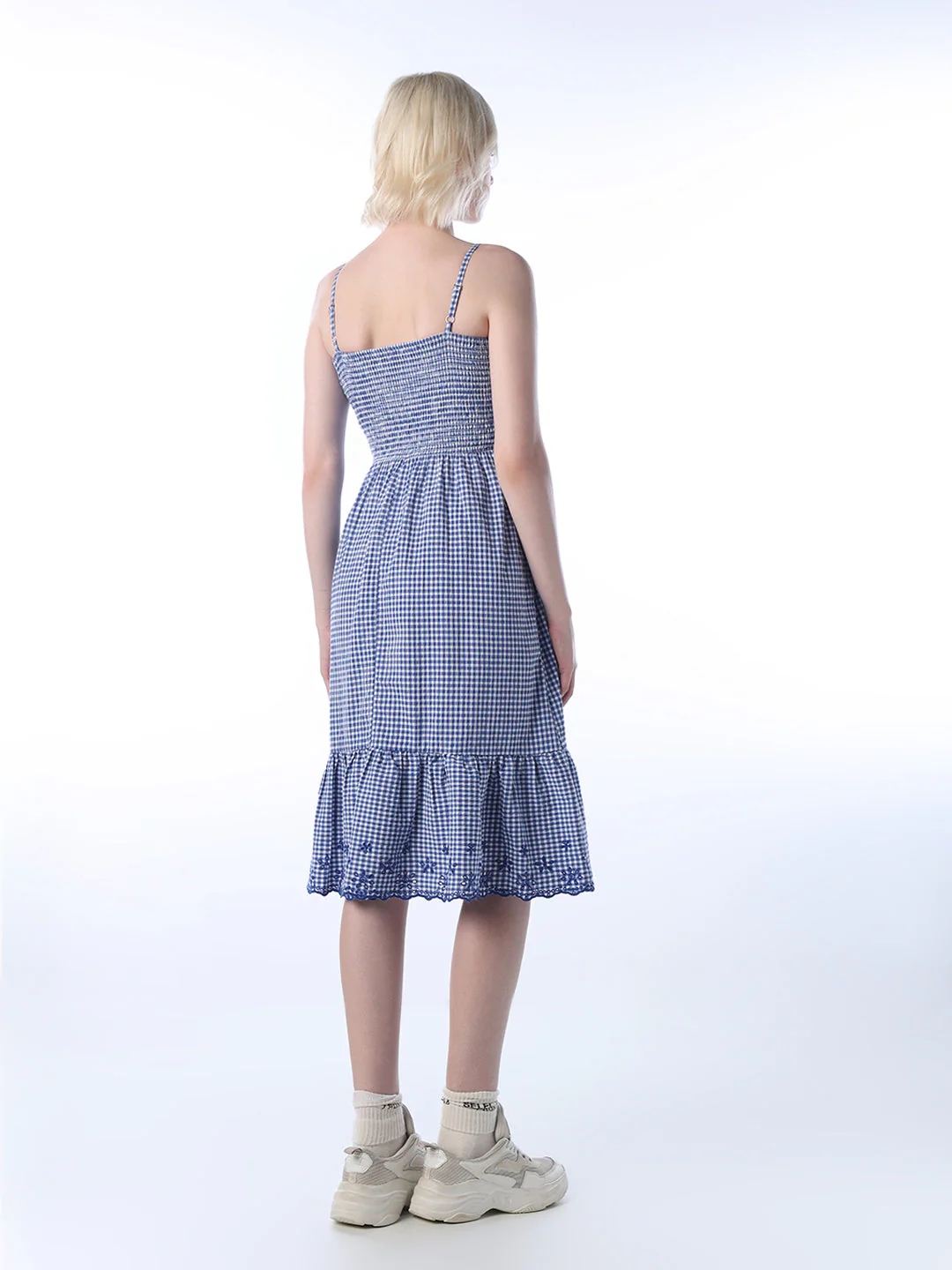 Smocked Strappy Dress - Image 5