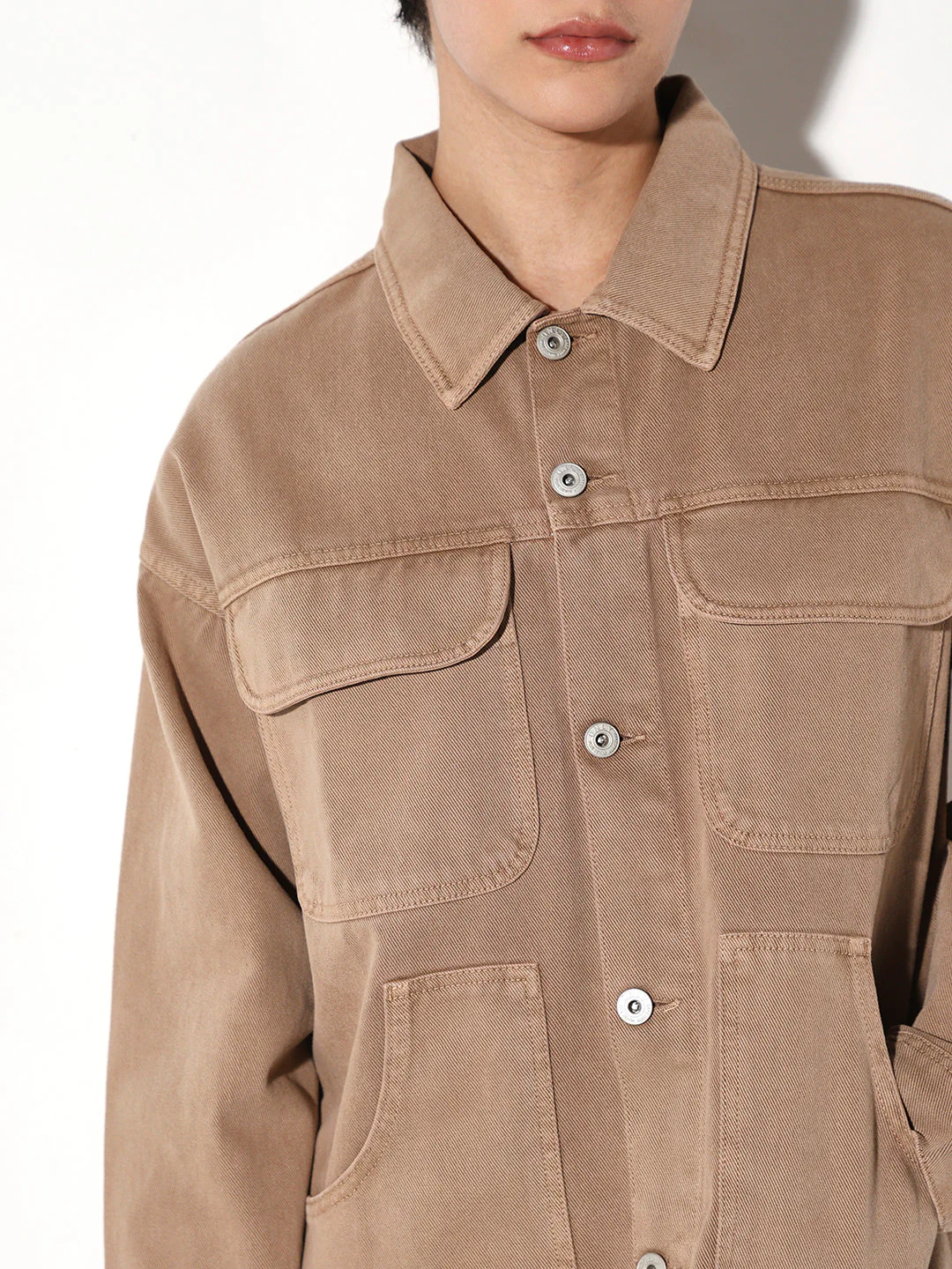Twill Cotton Shacket - Image 4
