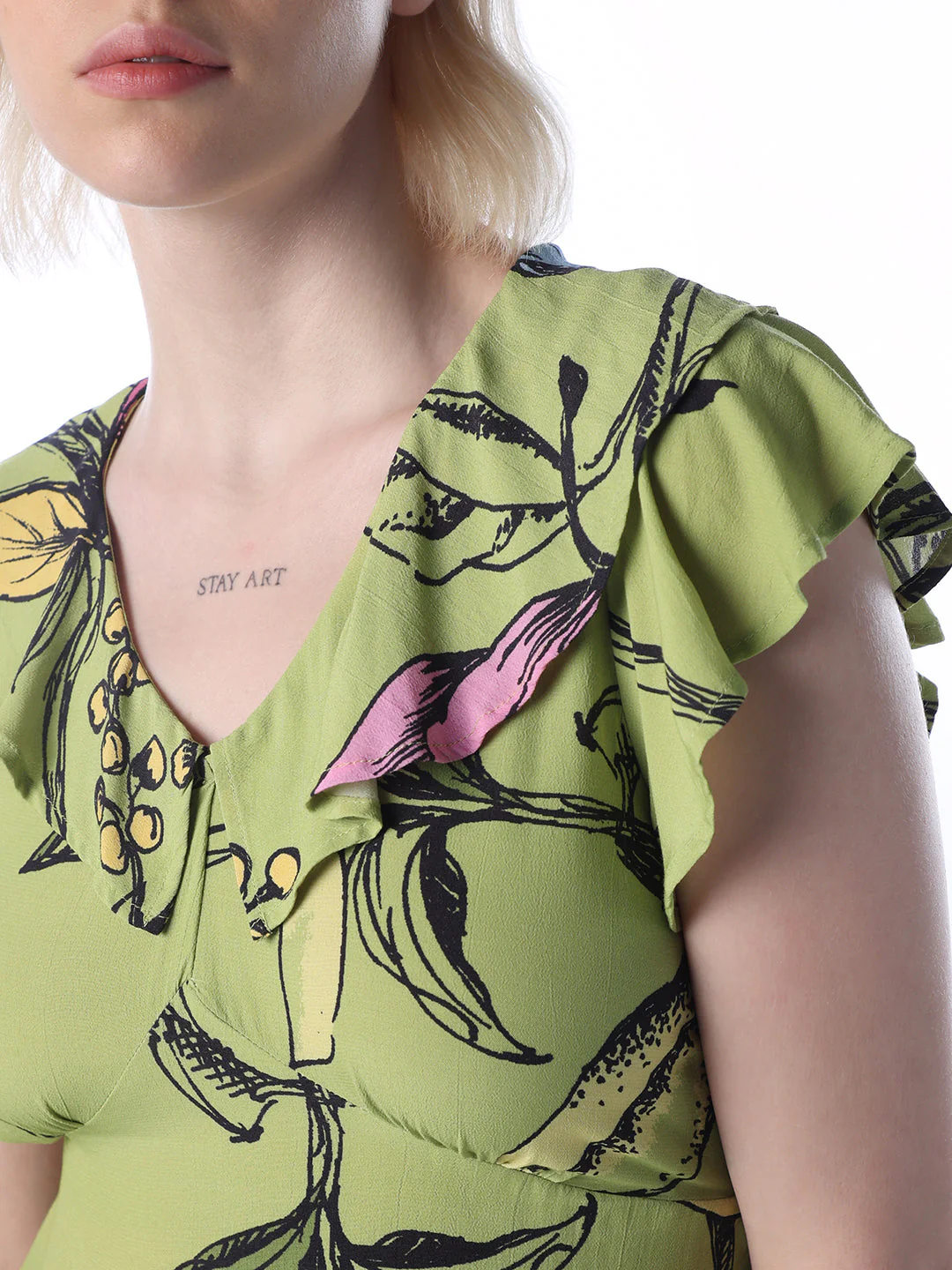 Green Frill Top - Image 4