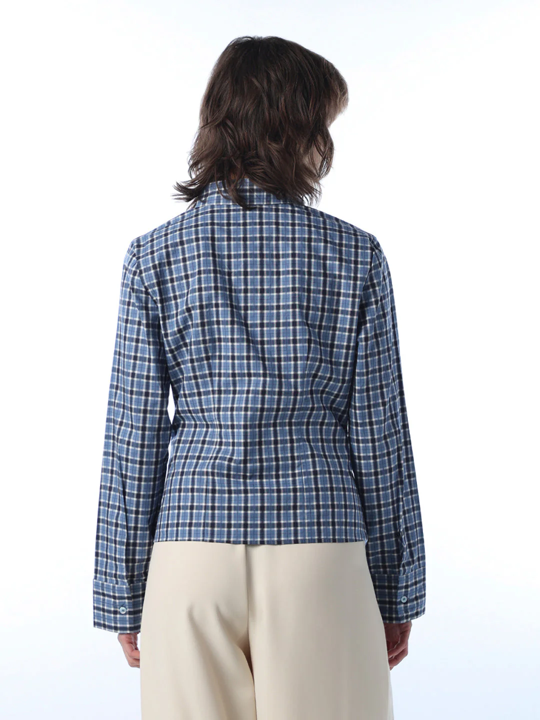 Waist-Fitted Check Shirt - Image 6