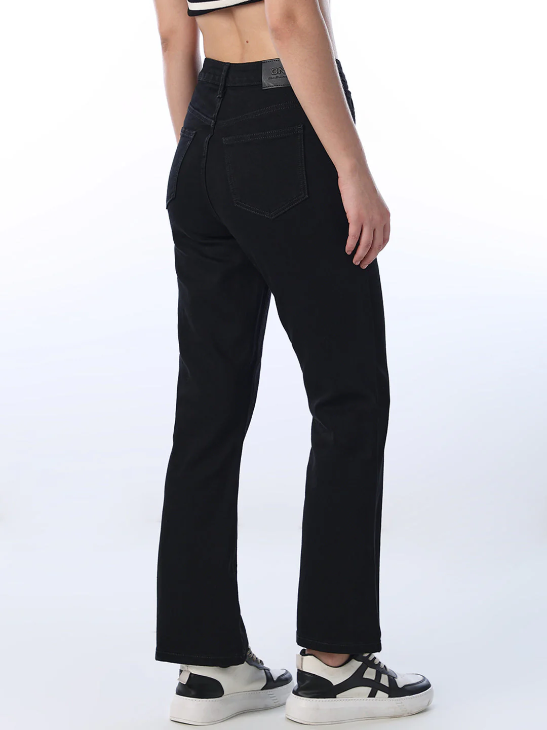 High Rise Paola Flared Jeans - Black - Image 5
