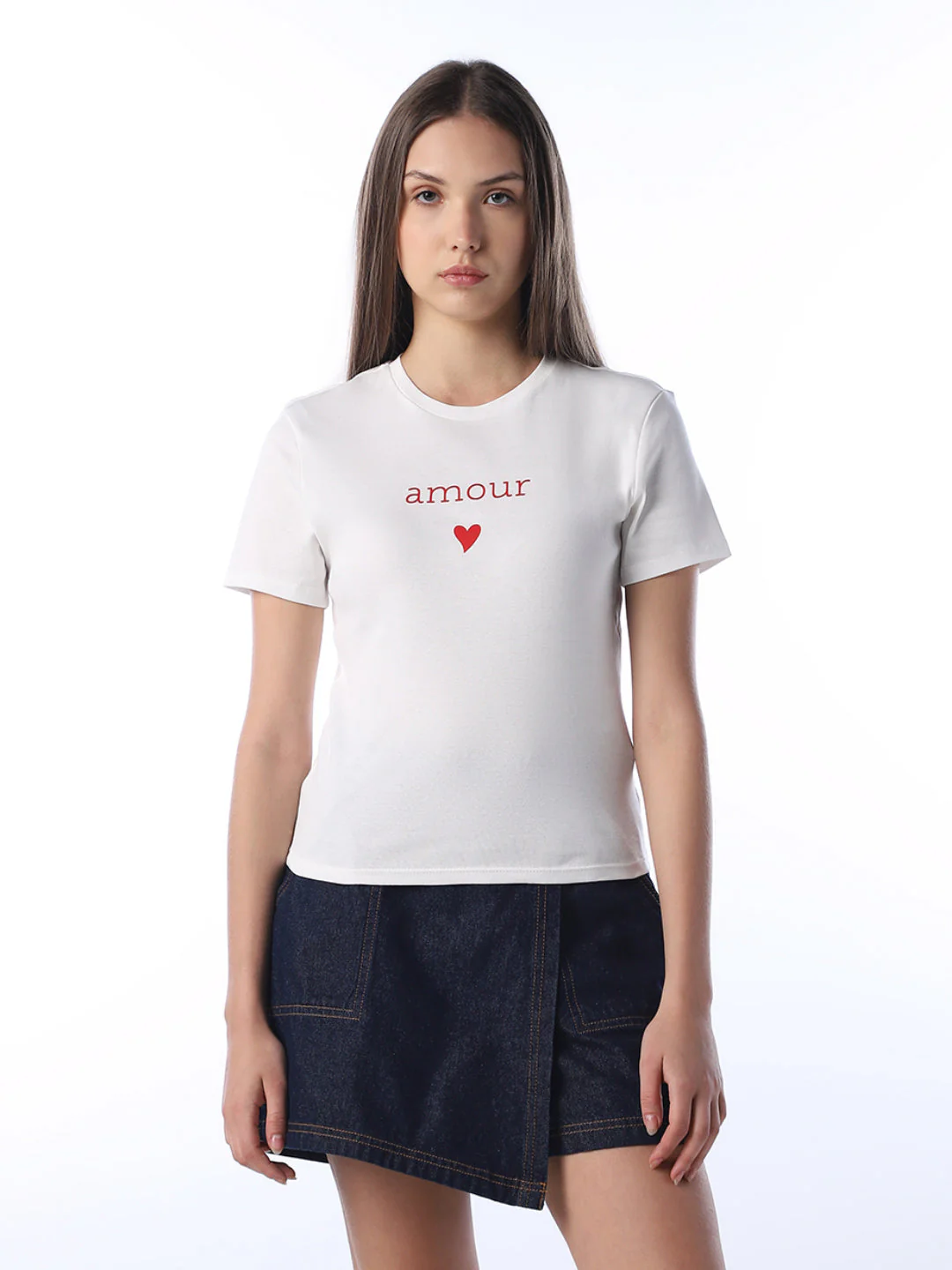 White Printed Organic Cotton T-shirt - Image 3