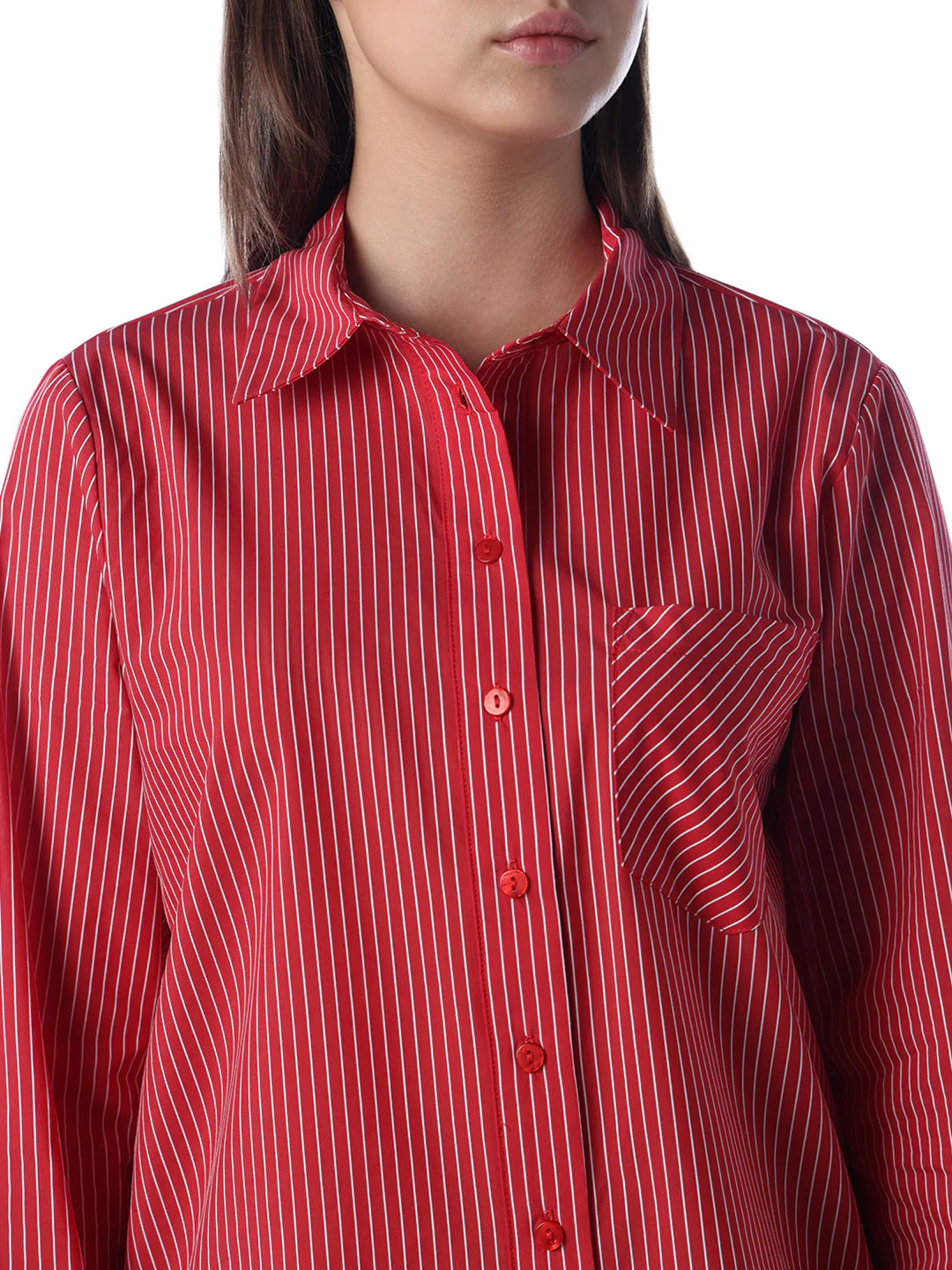 Striped Wide Cuff Shirt - Image 4