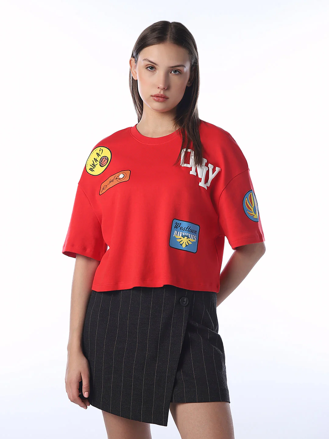 Patchwork Cropped Boxy Fit - Image 3